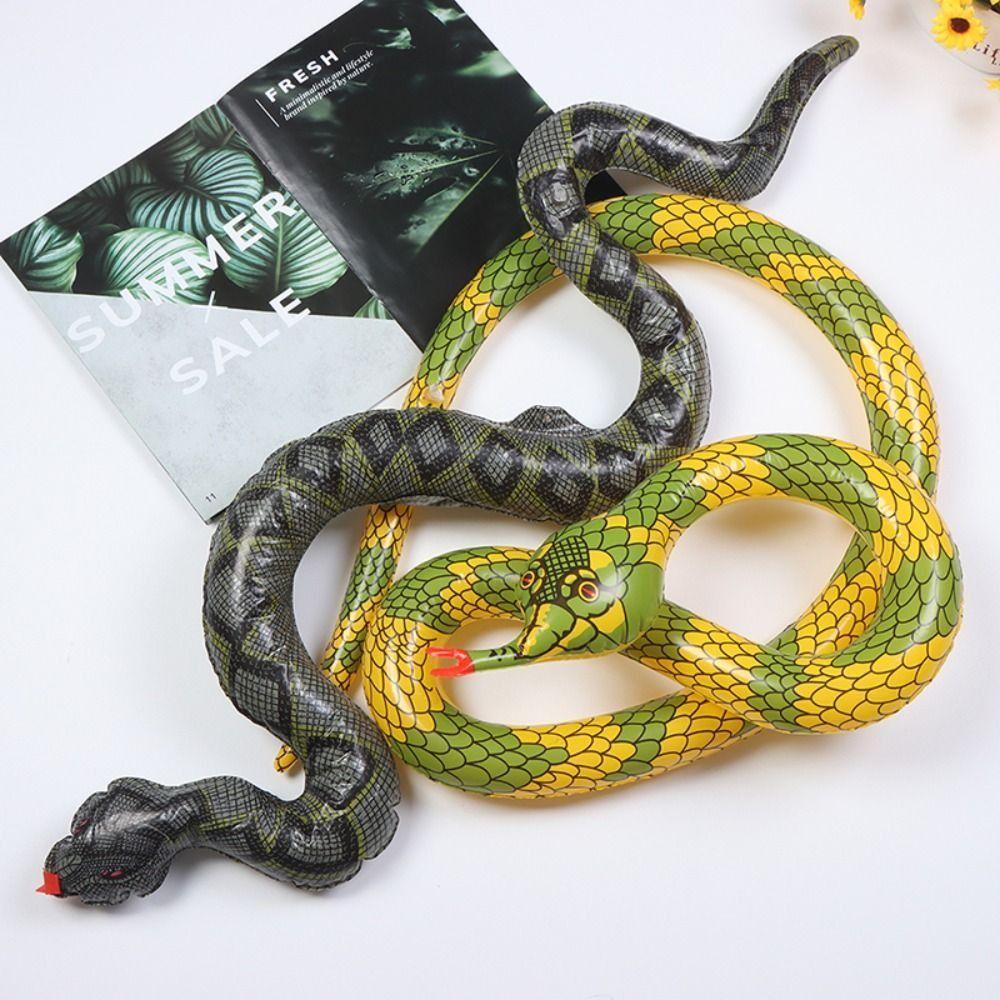 NEEDWAY Needway Blow Up Snake 1pc Fun Trick Games Props Simulasi Snake Phyton Ular Hewan Palsu