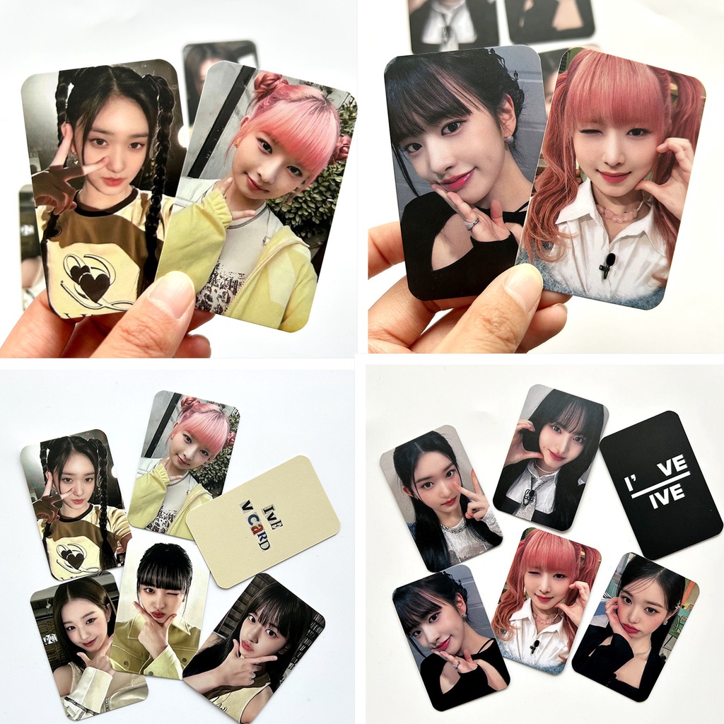 6pcs /set IVE Photocards Lomo Card Kpop Postcards Koleksi Khusus