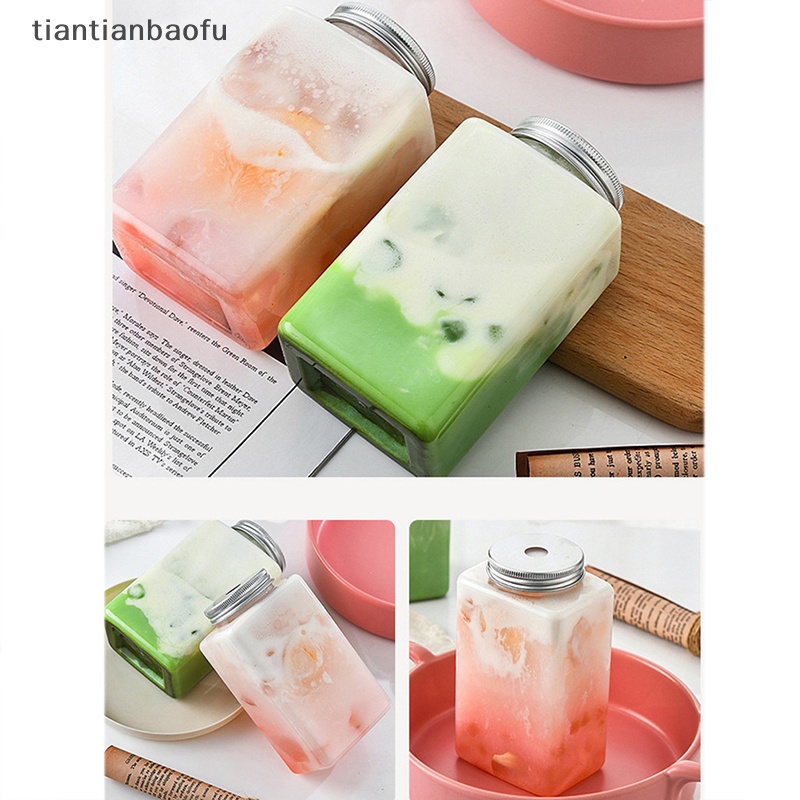 [tiantianbaofu] 500ml Teh Susu Buah Cangkir Air Minuman Botol Yogurt Kopi Juice Bottle Butik Pesta