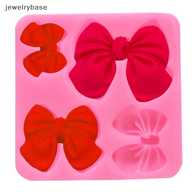 [jewelrybase] Bow Ikatan Simpul Silikon Kue Cetakan Kue Sugarcraft Coklat Cupcake Resin Tools Fondant Decorag Tools Boutique