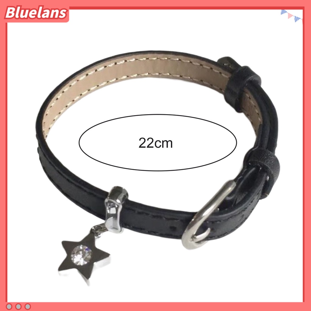 [BLS] Wanita Gelang Punk Adjustable Irregular Belt Gaya Bermata Lebar Hias Hadiah Gadis Bintang Pesona Liontin Gelang Fashion Perhiasan Untuk Pesta