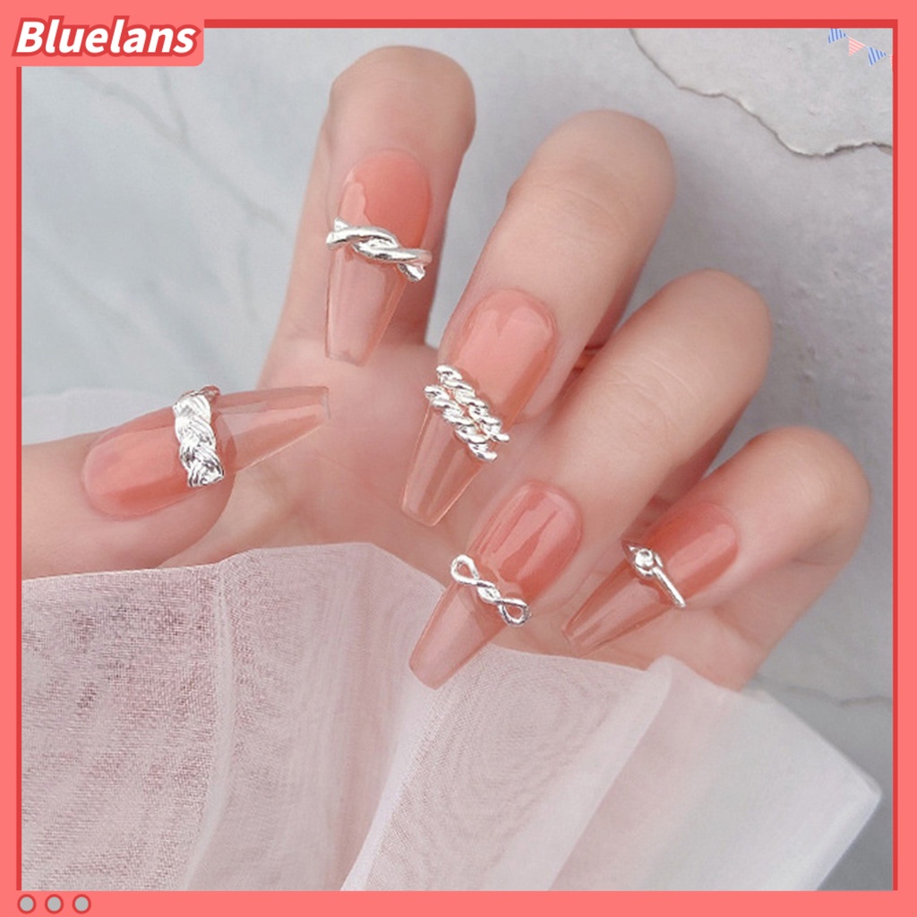 [BLM] 20pcs Dekorasi Kuku Bentuk Indah Tahan Karat Alloy Semua-Guna 3D Kuku Pesona DIY Manicures Desain Perlengkapan Kecantikan