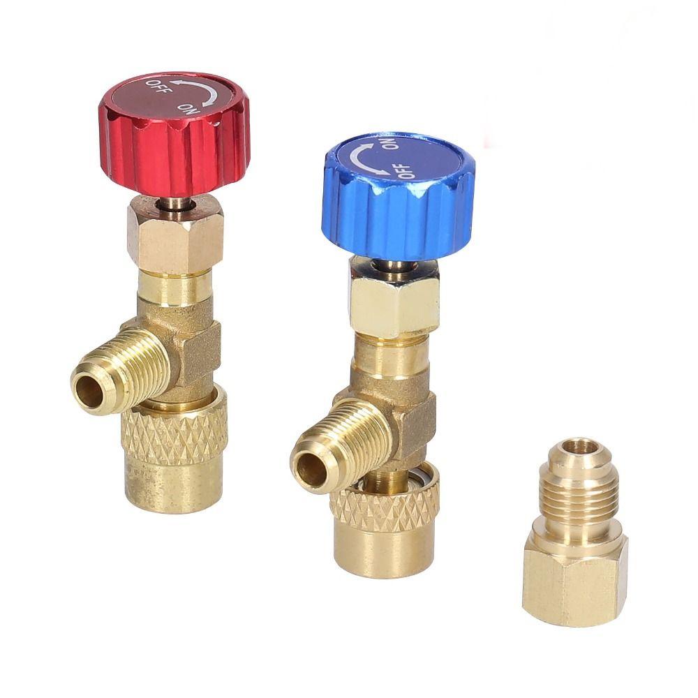 Lanfy Refrigerant Charging Valve Menambah Fluorine R410 Flow Control Antifreeze Air Conditioner Pendingin Ruangan Quick Coupler