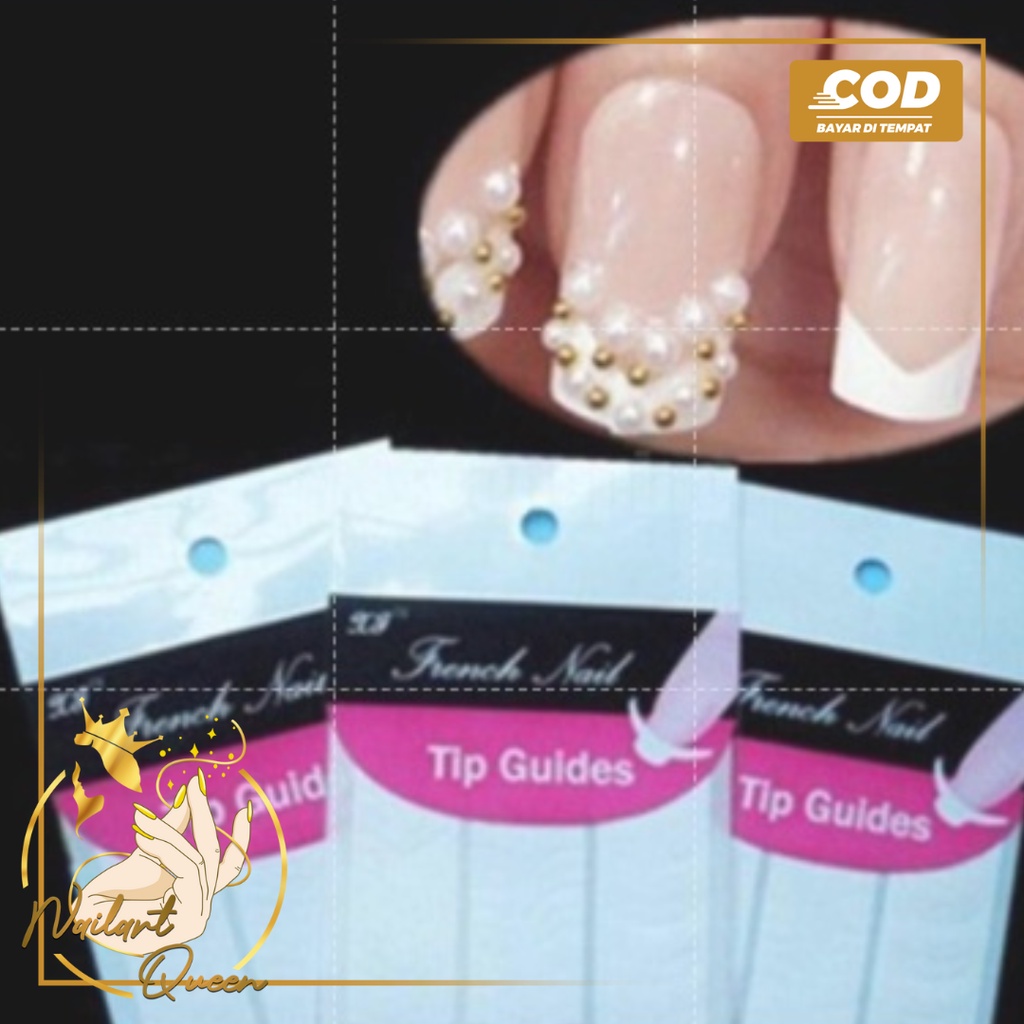 1 Lembar Nail Stiker Nail Art Manicure Akrilik UV