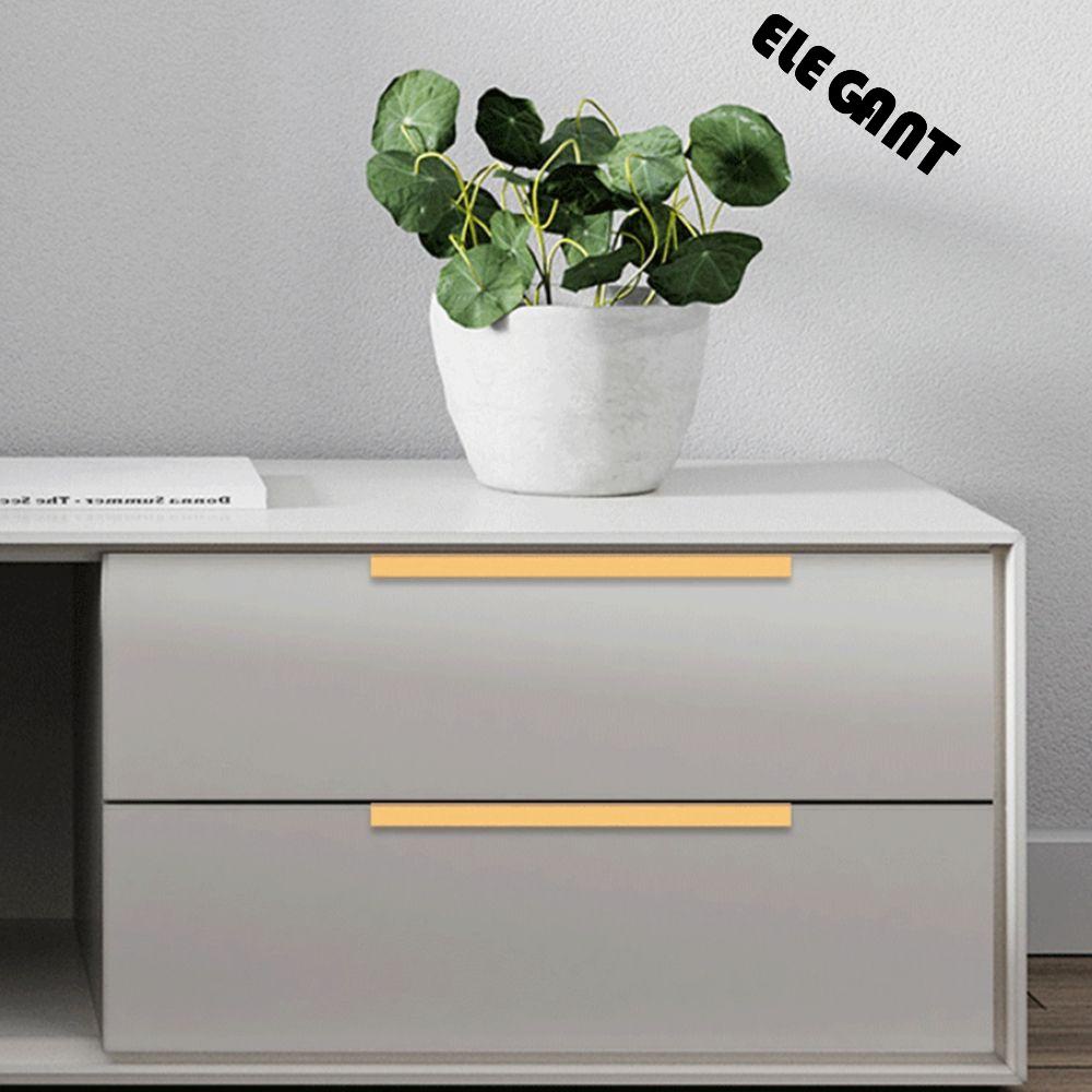 [Elegan] Furniture Handle Black Silver Orange Gold Tarikan Laci Pintu Lemari Dapur Gagang Lemari Knob Laci