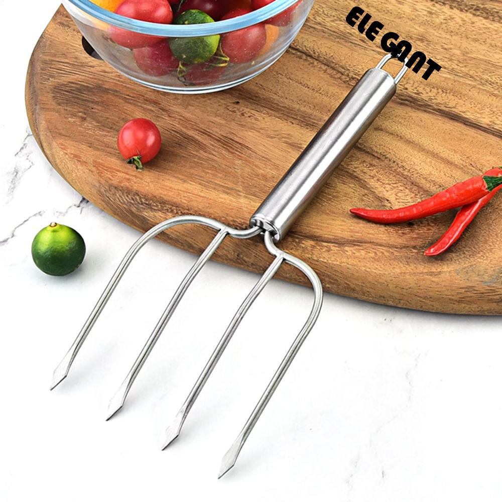 [Elegan] Turki Garpu BBQ Unggas Panggangan Stainless Steel Garpu Ukir Ayam