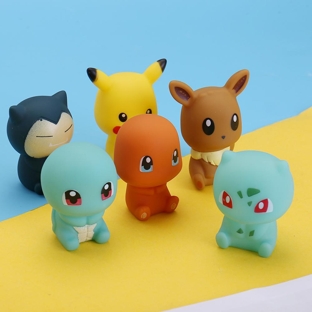 Timekey 1PC Pokemon Anime Pikachu Kartun Angka Vokal Mandi Mainan Untuk Anak Bayi Kamar Mandi Mainan Bathtub Mainan Baby Shower Mainan A6Y5