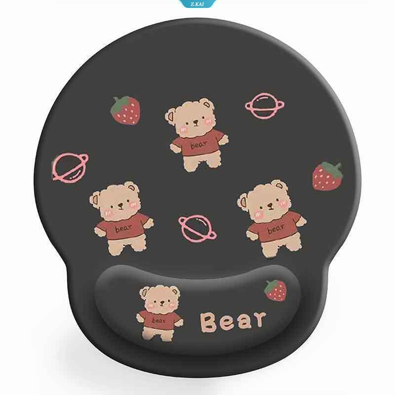 Karakter Kartun Lucu Silikon Pelindung Tangan Anak Perempuan Komputer Universal Keyboard Pad 3D Pelindung Pergelangan Tangan Mouse Pad Goyang Panas [ZK]