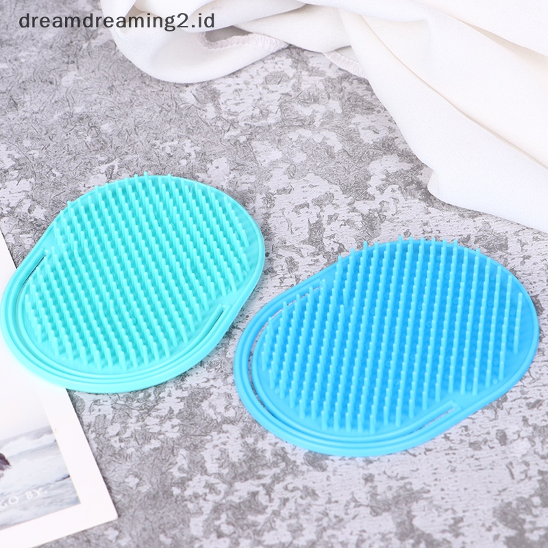 (drea) 1pcs Pocket Travel Sikat Sisir Rambut Pria Jenggot Kumis Palm Pijat Kulit Kepala //