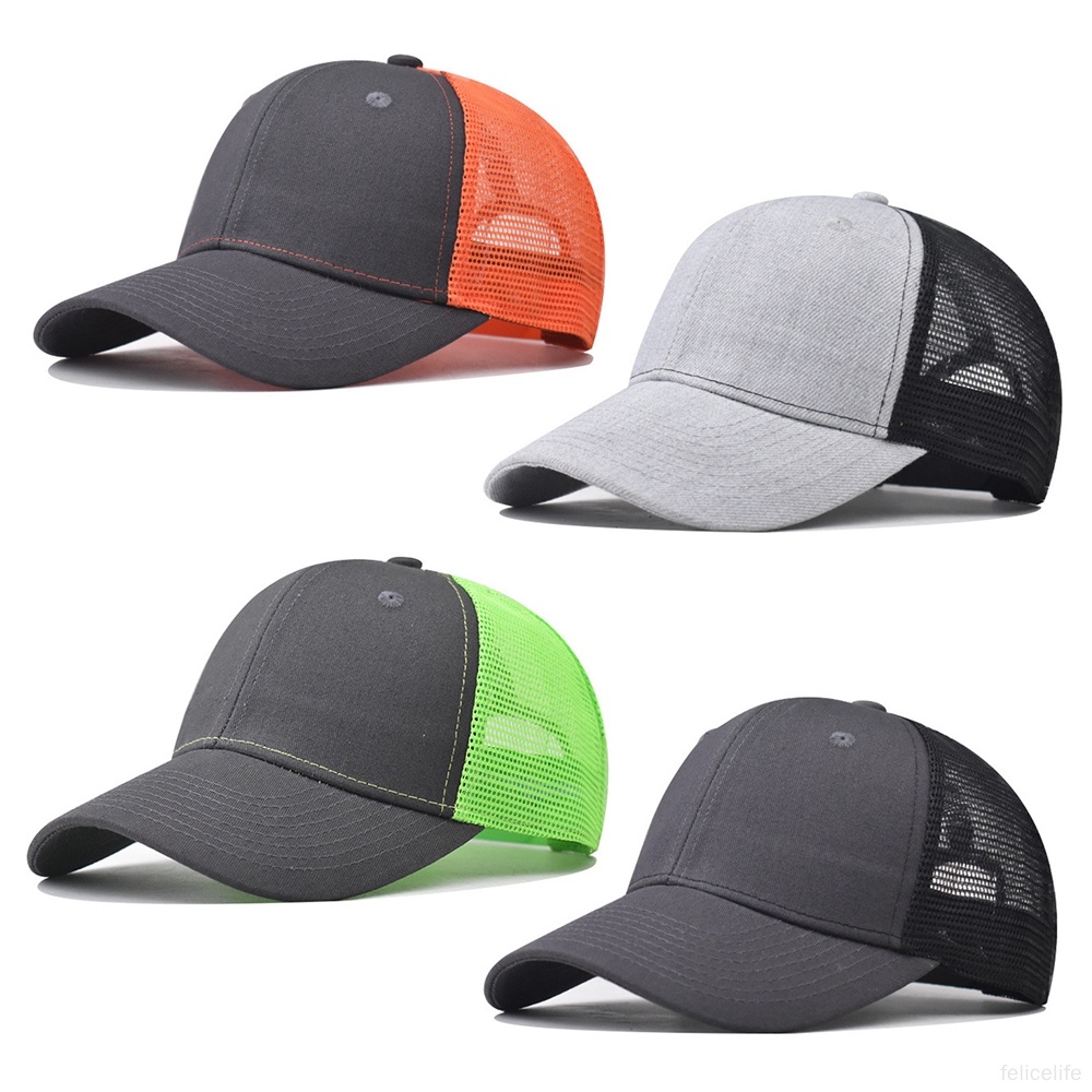 Topi Baseball Pria Wanita Casual Temperamental Splicing Adjustable Hats