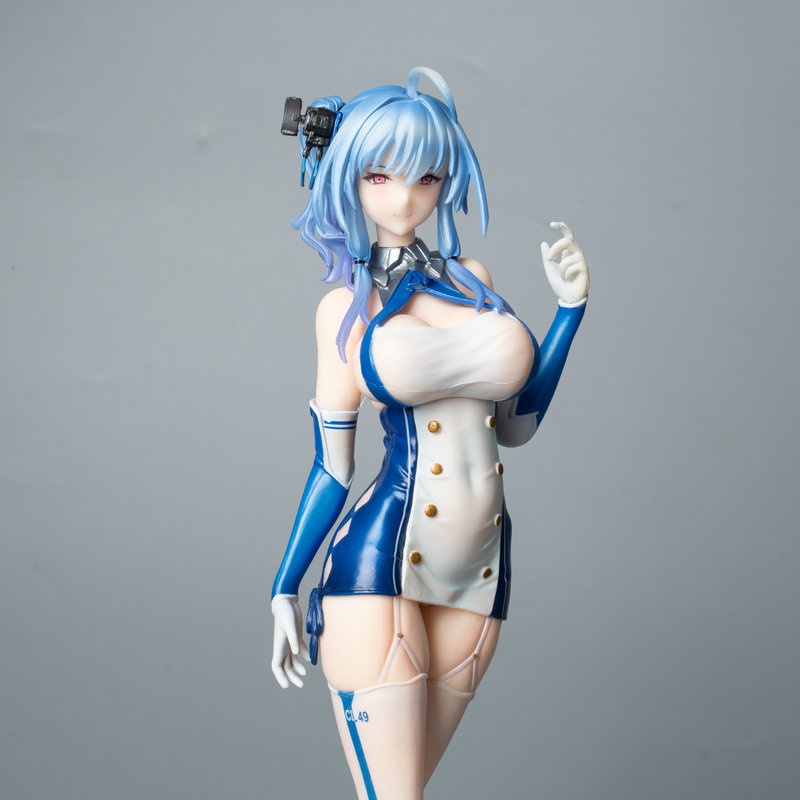 Jalur Azur 25cm St. Louis1 /7 Seragam Figure Lengkap Uni Ringan PVC Action Figure Mainan Hiasan Meja