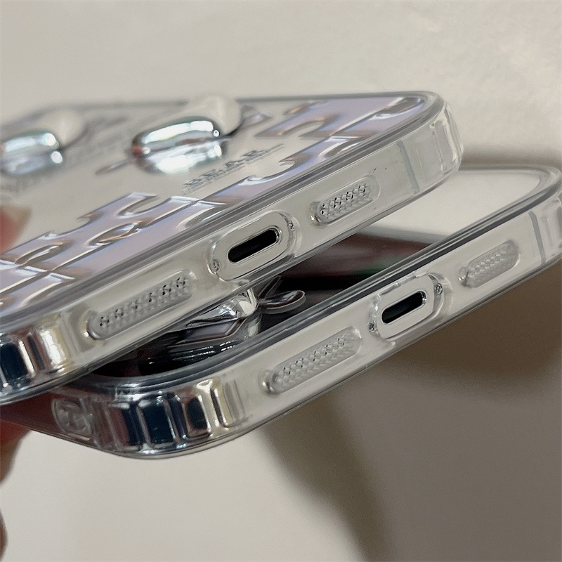 Cocok Untuk Iphone14 Pro Max iPhone Phone Case Permukaan Cermin Kamera Perlindungan Shockproof Kuat Kompatibel Dengan Iphone13 13pro 13prm iPhone 11 7Plus 8Plus Xr XS 12 Pro Max Phone Case