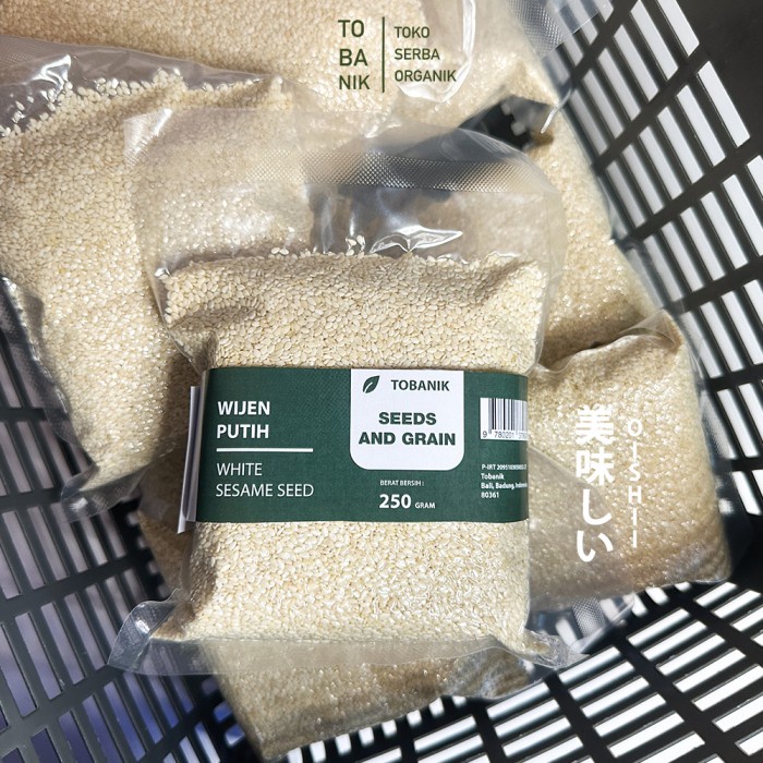 

Wijen Putih / White Sesame Seed Vacuum Pack 250 gram