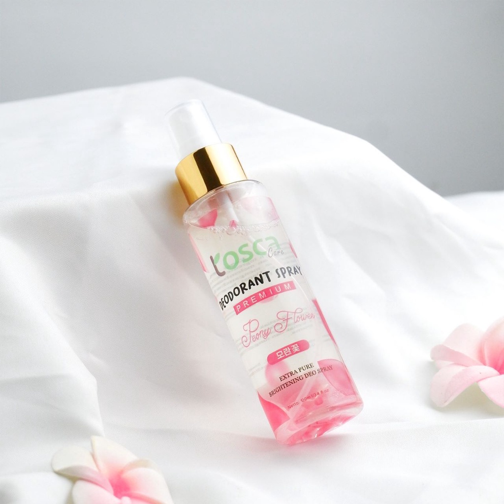 Deodorant Spray 100ml With Peony Flower Deo Alami Natural [BPOM] - Pemutih Ketiak - Pencerah Ketiak