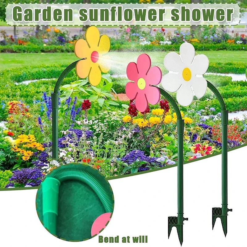 Sprinkler Bunga Matahari Universal Halaman Taman/Alat Siram Malas Indah Kreatif/Alat Siram Rumput Hias Yang Dapat Diputar/Sistem Irigasi Pertanian/Nozzle Pipa Air Outdoor