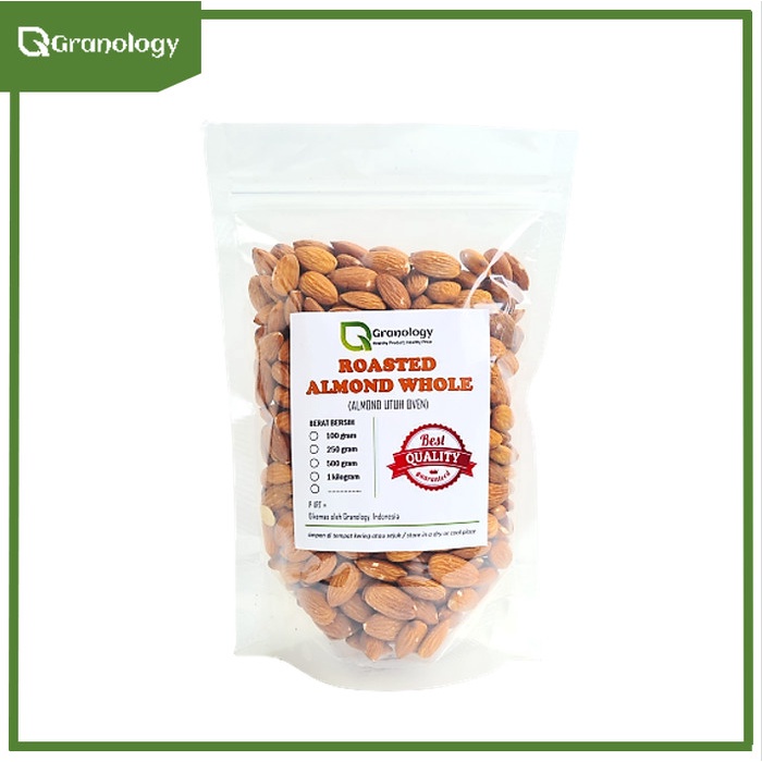 

New Arrival- Kacang Almond Utuh Oven / Roasted Whole Almond (500 gram) by Granology