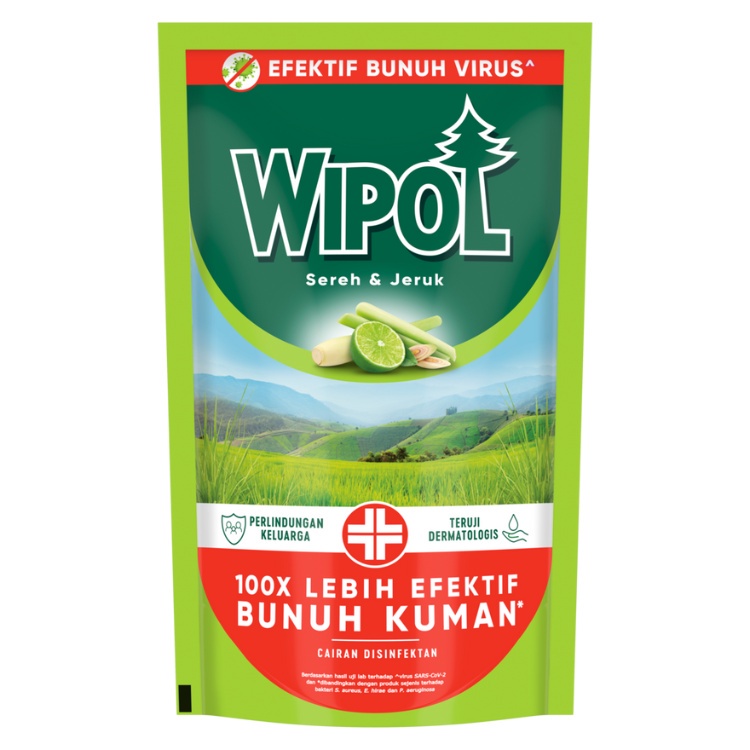 WIPOL UP SEREH &amp; JERUK POUCH 190ML