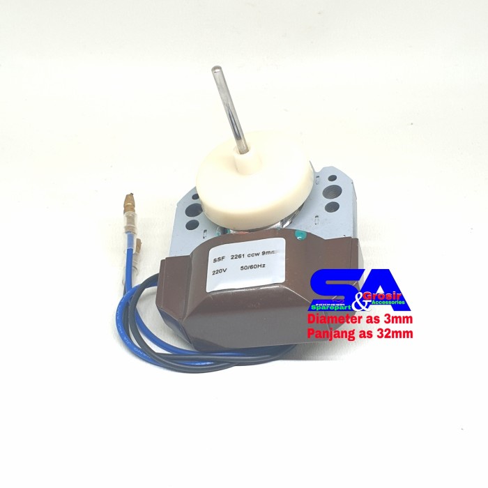 Fan Motor Kulkas 2261 Model Sharp/Dinamo Fan Blower Showcase/Sokes