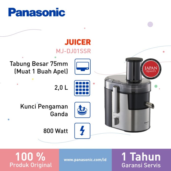 Panasonic MJDJ01SSR Slow Juicer