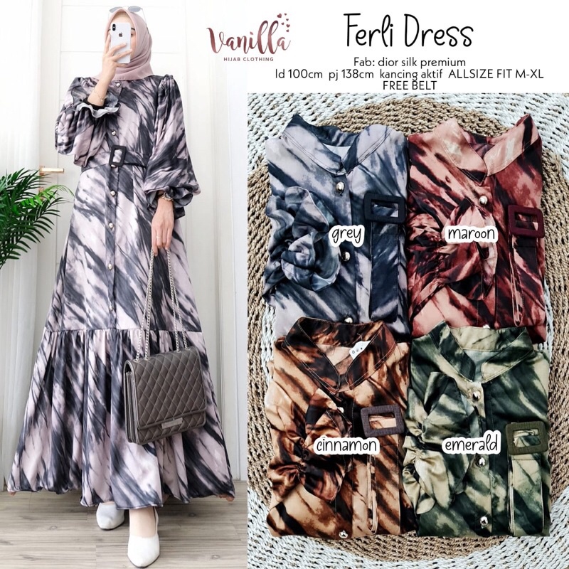 FERLI DRESS ORI VANILLA | Dior Silk Premium