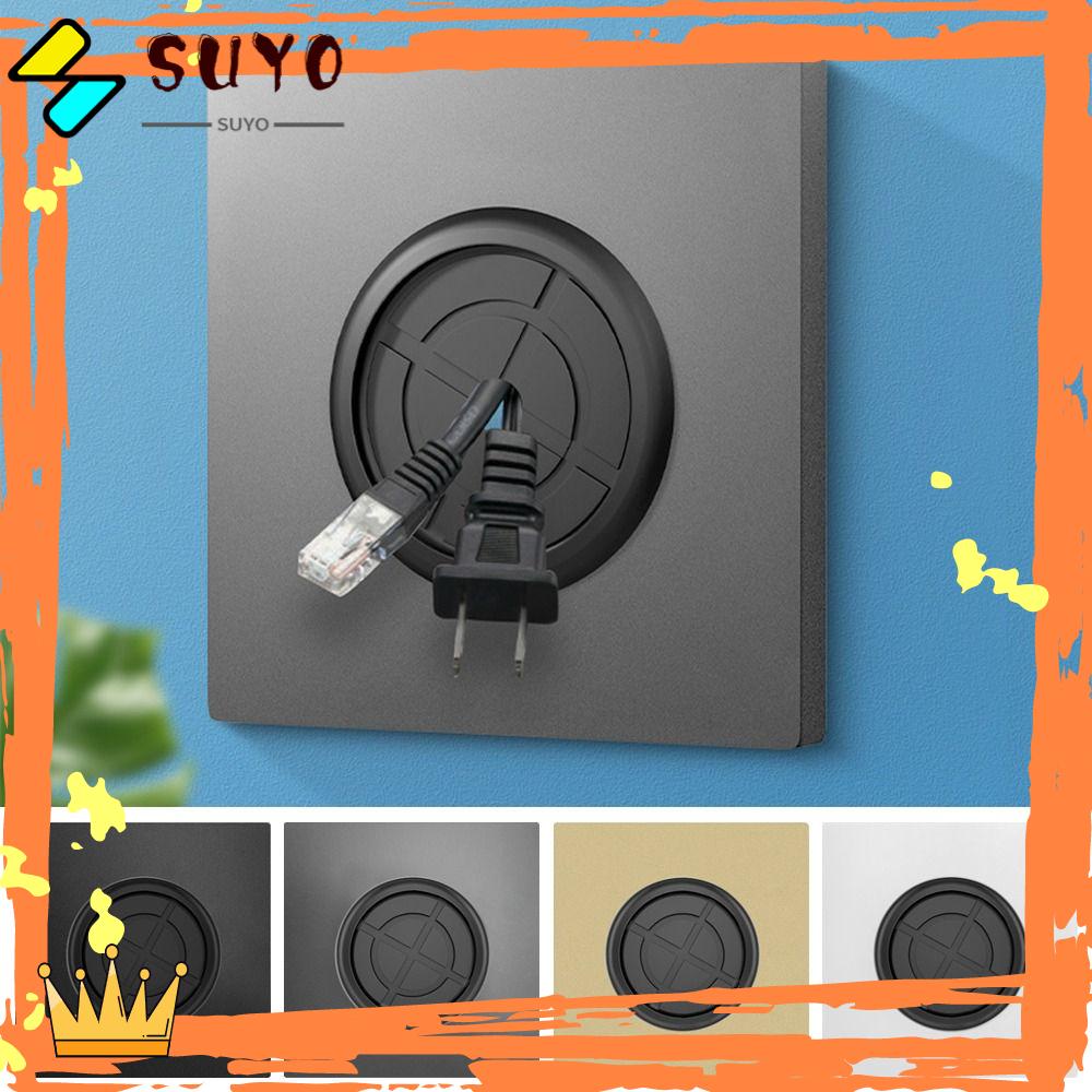 Suyo Panel Kosong Dinding Perbaikan Rumah Dengan Pad Karet Dengan Lubang Stopkontak Kabel Organizer Penyimpanan Penutup Kabel