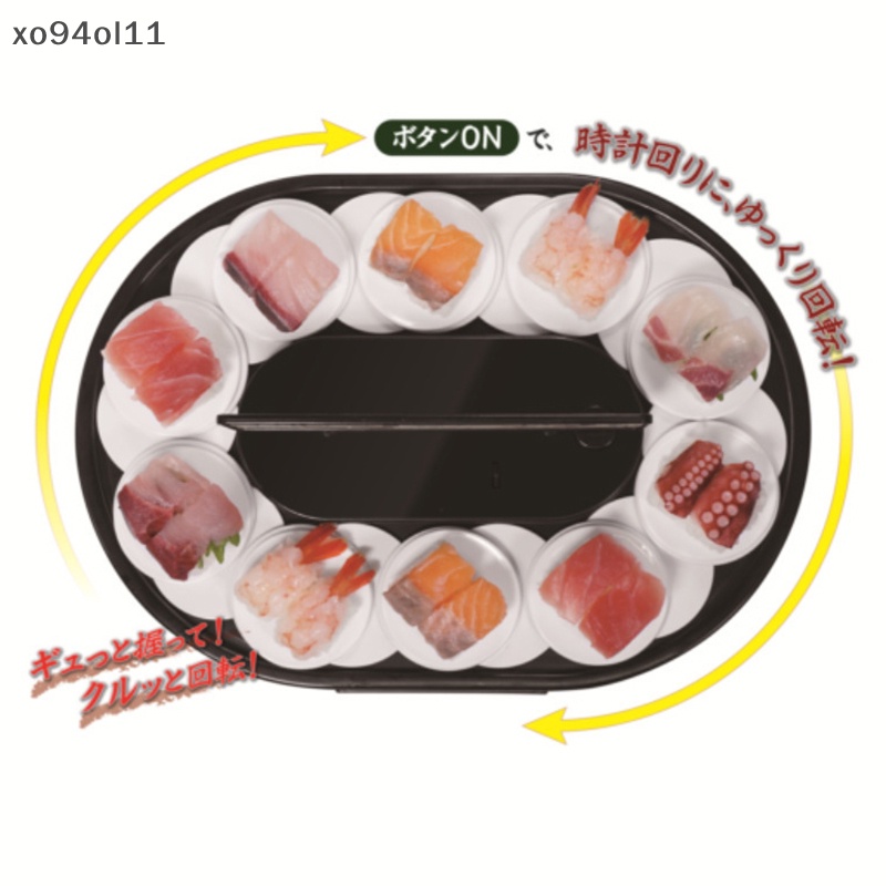 Xo Conveyor Sushi Machine 360derajat Otomatis Rotag Cupcakes Turntable Stand OL