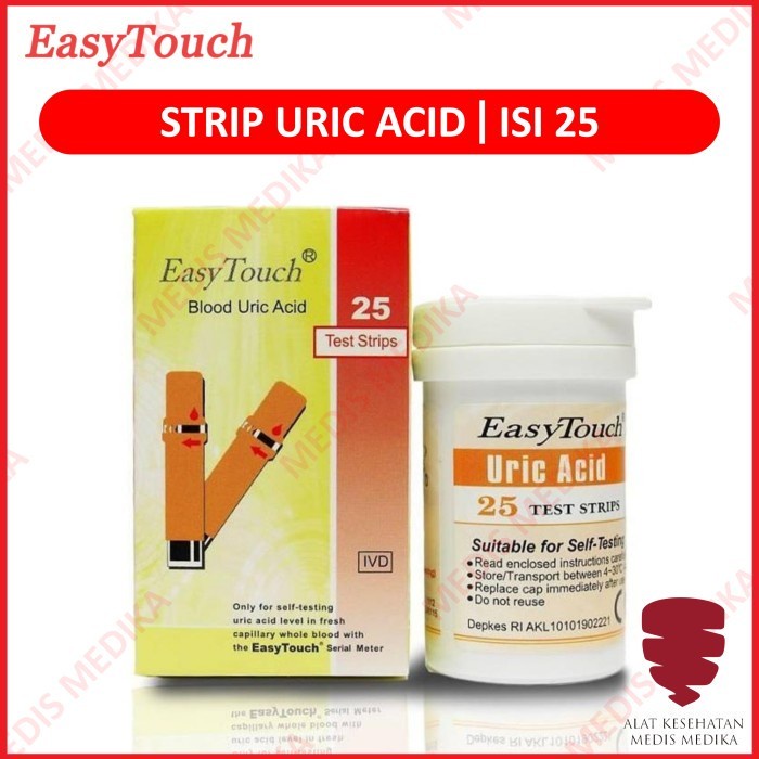 Strip Cholesterol Uric Acid Hemoglobin HB Gula Darah Diagnosa Refill