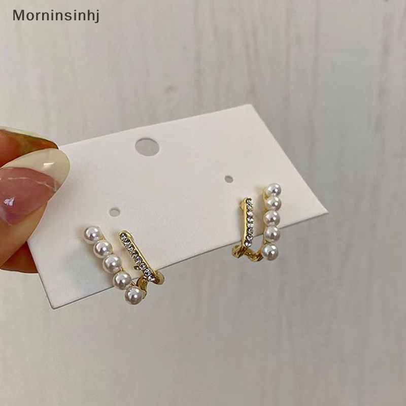 Mornin Anting Warna Emas Untuk Wanita Korea Mutiara Fashion Perhiasan Aksesoris Tidak Biasa Gadis id