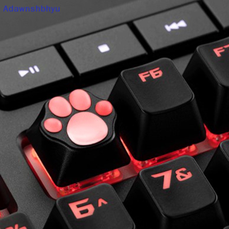 Adhyu Kepribadian Disesuaikan ABS Silikon Kitty Paw Artisan Cat Paws Keyboard keyCaps ID