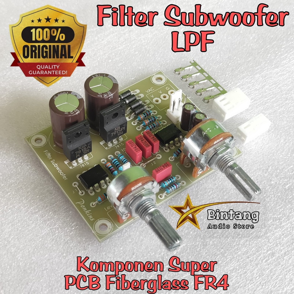 Filter Sub LPF + Frekuensi Level / Filter Subwoofer Komponen Original