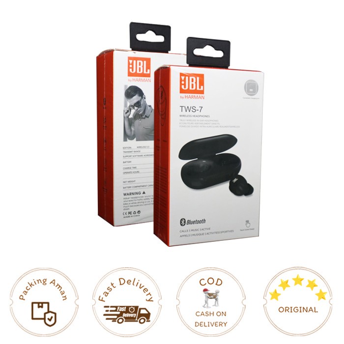 Headset Handsfree Bluetooth TWS JBL 07 Super Bass
