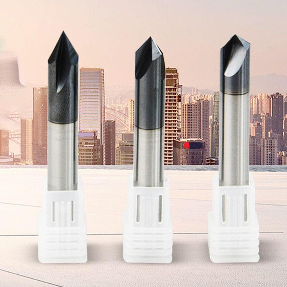 Populer Alur Lurus Chamfering 10gaya60 /90 /120Derajat CNC Alat Pemotong Milling