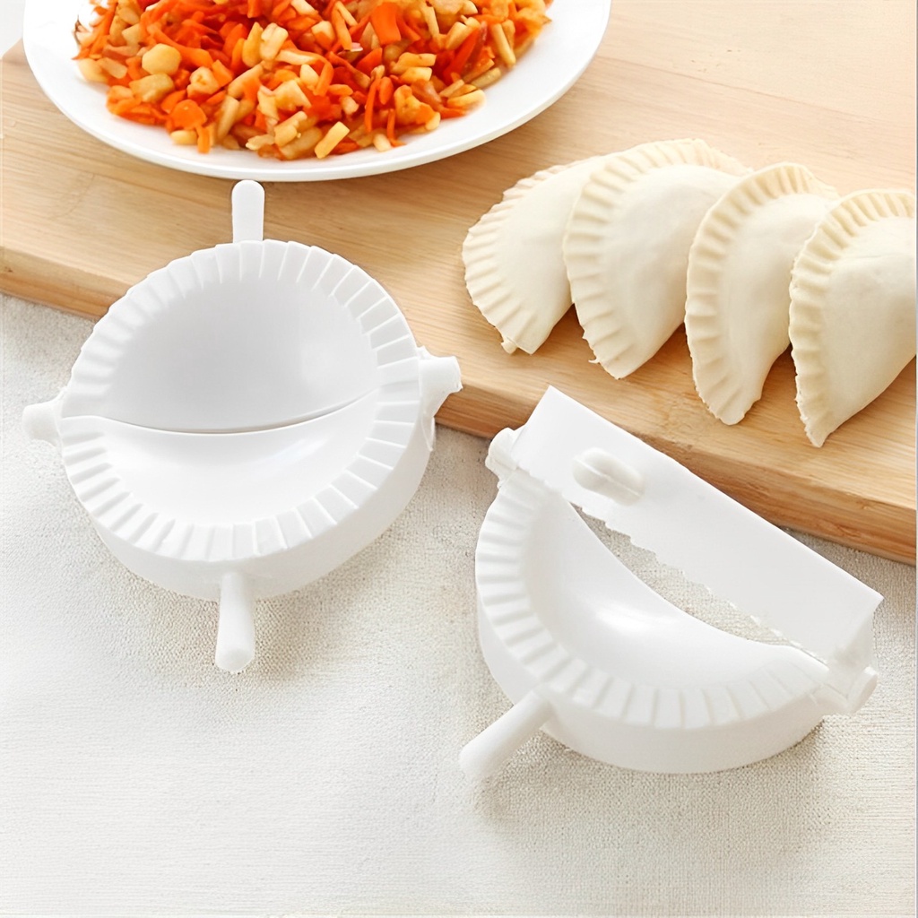 [Grosir] Alat Pembuat Pangsit Pie Press Adonan Praktis/Kitchen Chinese Food Jiaozi DIY Making Tool/Klip Pangsit Press Adonan Tangan Hemat Tenaga Kerja/Cetakan Pembuat Pangsit Dapur 7cm