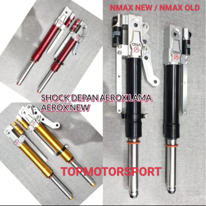 VND SHOCK TABUNG DEPAN USD UPSIDEDOWN AEROX / NMAX FULL CNC ORIGINAL VND BEST QUALITY - Dunia Variasi