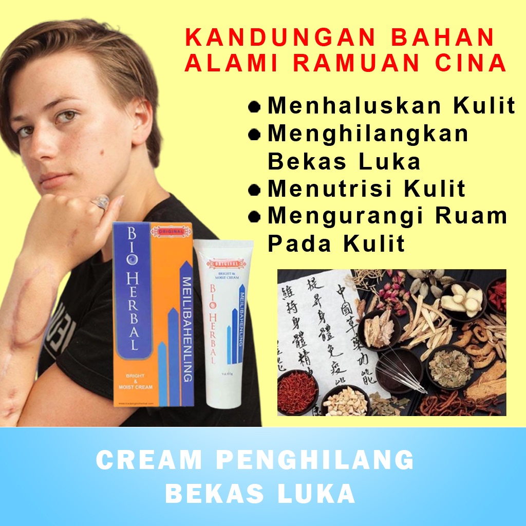 Penghilang Bekas Jerawat Luka Hitam Koreng dan Keloid Salep Cream Krim Penghilang Bekas Luka