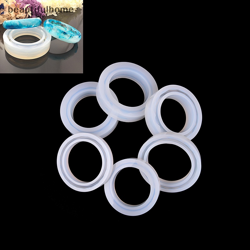 {beautifulhome} 1xcetakan Silikon Cetakan Casg Untuk Resin Bangle Gelang Membuat Perhiasan DIY Tools.