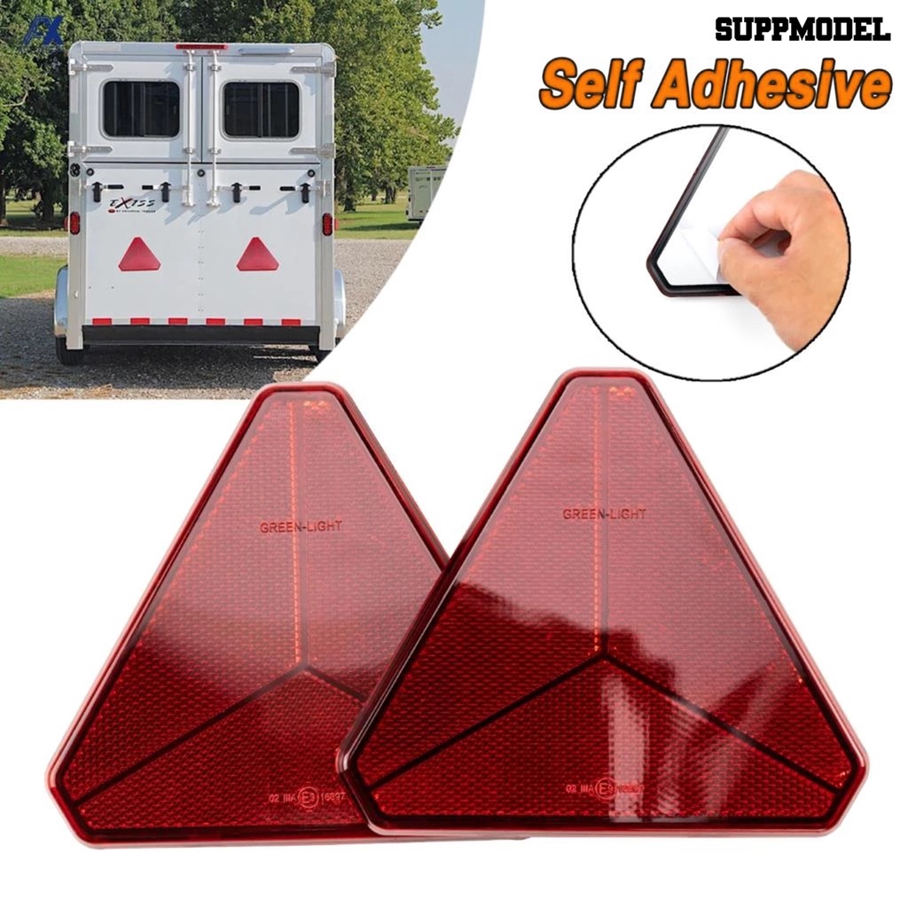 [SM]Warning Reflector Reflektor Peringatan Keamanan Segitiga Tahan Aus Anti Air Super Terang Untuk Mobil