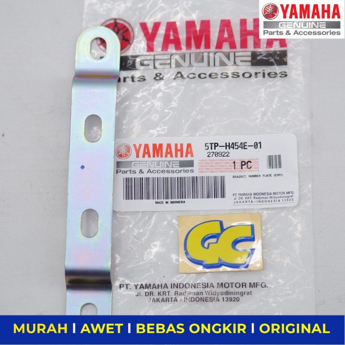 Dudukan Plat Nomor  Bracket Plat Nomor Vega R Force 1 X Ride Ori - Sparepart Sperpart Spare Part Mot
