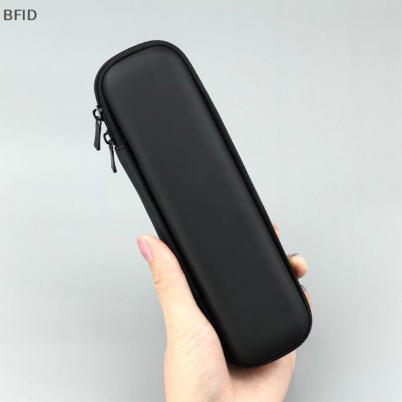 [BFID] Brush Case Makeup Wanita Pure Black Kecil Tas Kosmetik Kotak Penyimpanan Alat Kecantikan [ID]