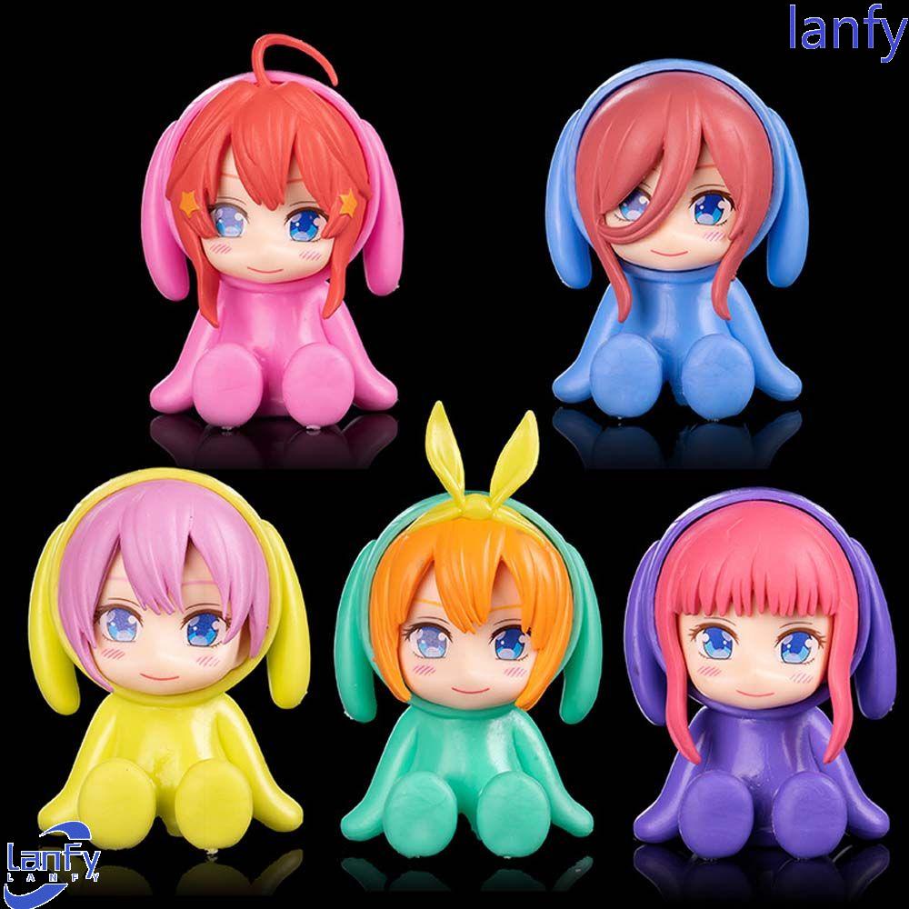 Lanfy Nakano Miku Action Figure Anime PVC Nakano Miku Gotoubun No Hanayome The Quintessential Quintuplets Dekorasi Tokoh Anime