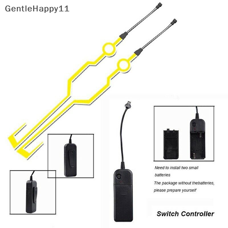 Gentlehappy Helm Motor Lampu Dingin Strip Helm Mode Night Time Riding Signal Lights id