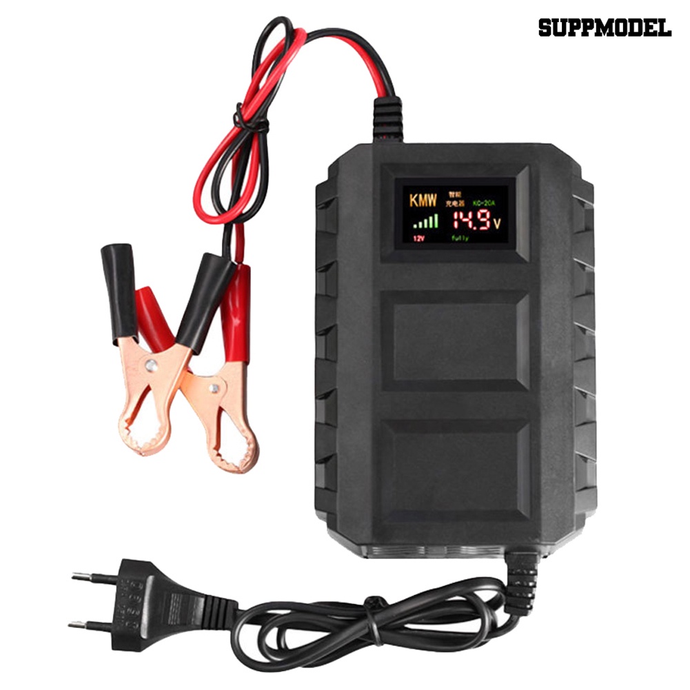 [SM]12v /20A Car Mobil LCD Display Charger Daya Asam Timbal Cerdas