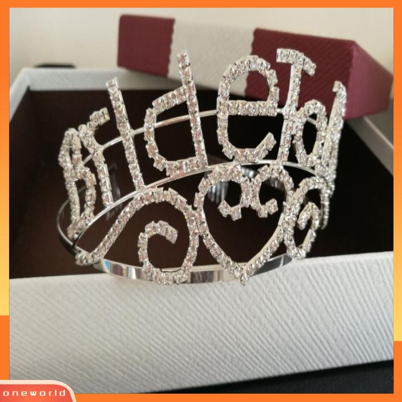 [ONR] Mahkota Pengantin Huruf Bride tobe crown Bando Kristal