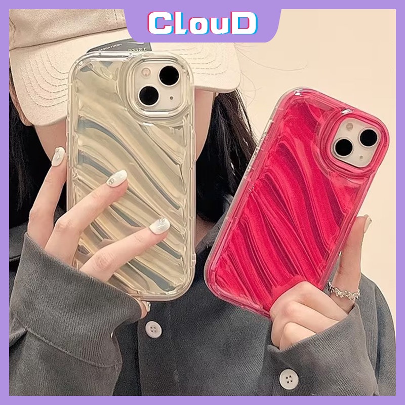 Casing Ponsel Kartu Laser Mewah Kompatibel Untuk IPhone 7Plus XR X XS Max6 8 6S 7Plus SE 2020 11 12 13 14 Pro Max Simple Mempesona Kreatif 3D Stereo Pola Korgasi Soft Cover