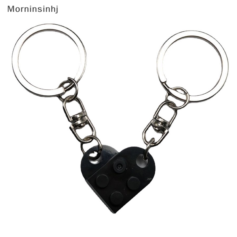 Mornin Gantungan Kunci Puzzle Bisa Disambung Dan Belah Blok Bangunan Couple Love Key Chain id