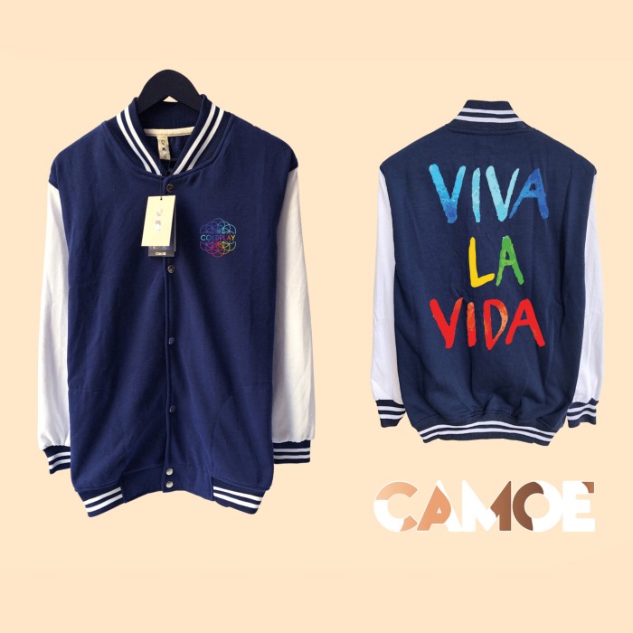 Jaket Varsity Coldplay Viva La Vida