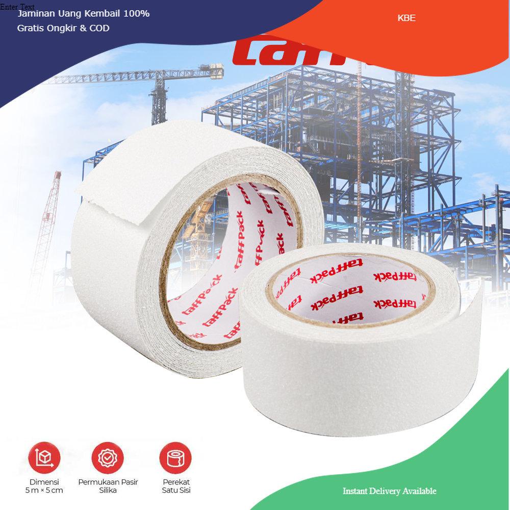 

Alat Perekat TaffPACK Lakban Tape Safety Grip Anti Slip Strong Traction 5 m x 5 cm - Transparent Viral