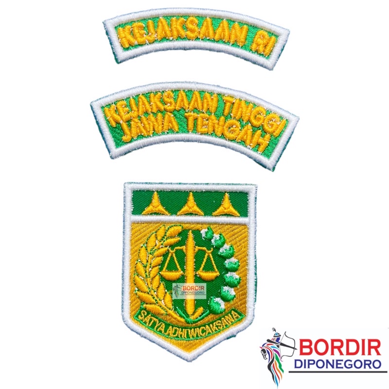 Bordir BORDIR TIMBUL KEJAKSAAN RI | EMBLEM KEJAKSAAN RI | CUSTOM LOKASIbisa pesan satuan