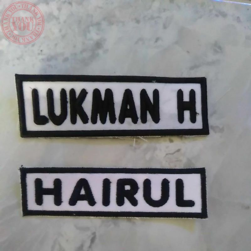 Bordir BET NAMA SATPAM,LOGO BRI,KEWENANGAN,DAN GADA PRATAMA NON TIMBUL Terbaru Nama Dada Bordirbisa 