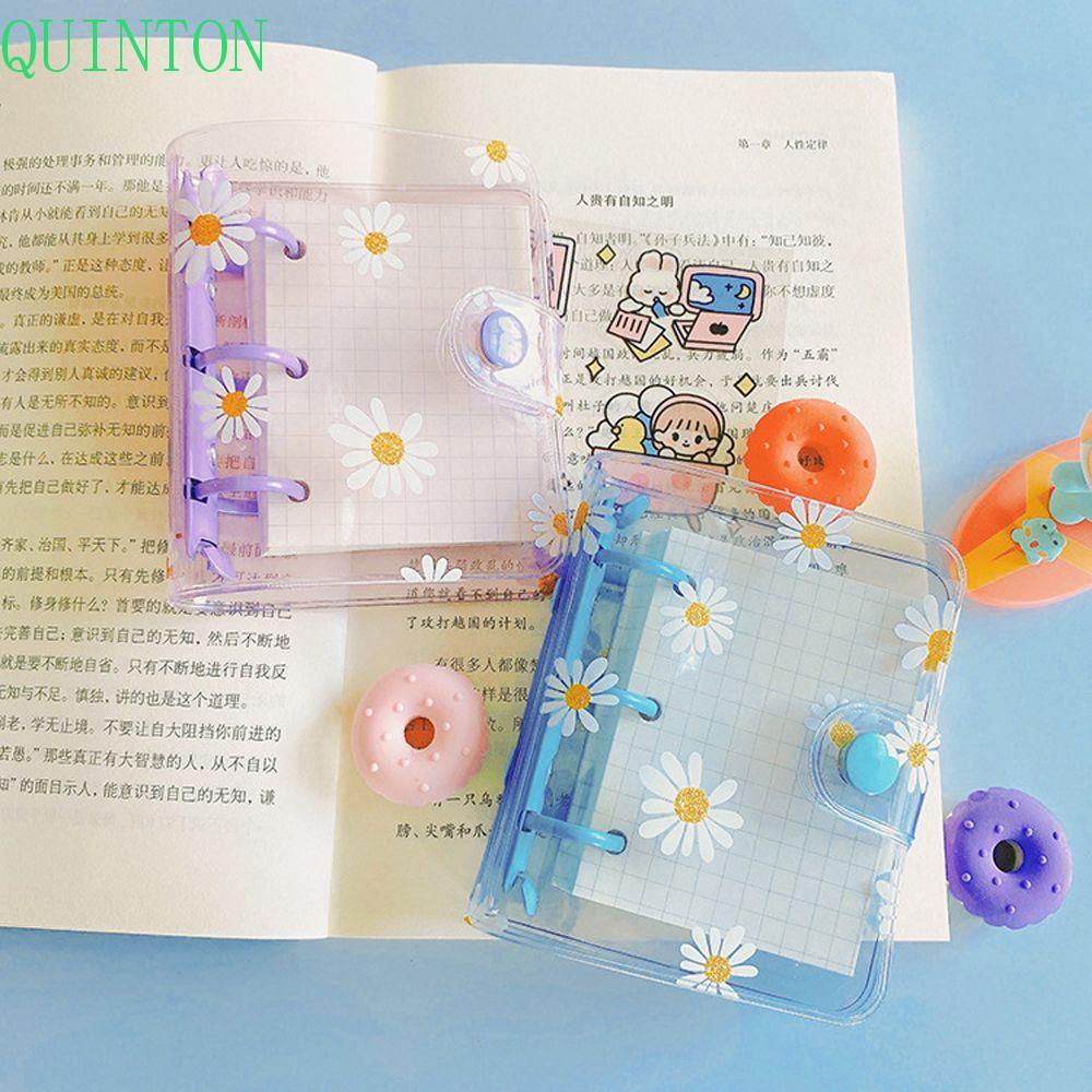 Quinton Daisy Notebook Kawaii Perlengkapan Sekolah 3lubang Mini Planner Jurnal Daun Longgar